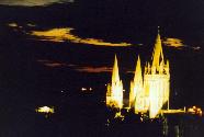 Truro Cathedral floodlit